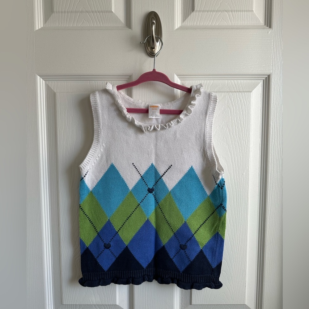 Girls Argyle sweater vest